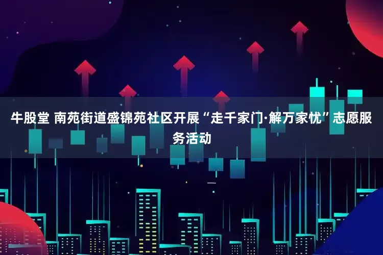 牛股堂 南苑街道盛锦苑社区开展“走千家门·解万家忧”志愿服务活动